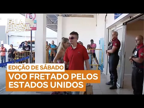 Grupo de 94 brasileiros deportados dos Estados Unidos chega ao Brasil