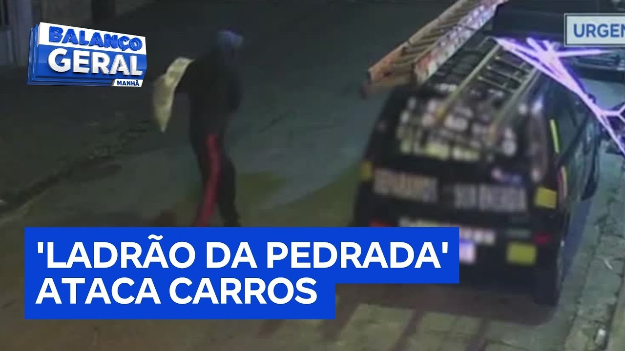 Ladrão da pedrada ataca carros no Jardim Selma e preocupa moradores  TV Online Ladrão da pedrada ataca carros no Jardim Selma e preocupa moradores