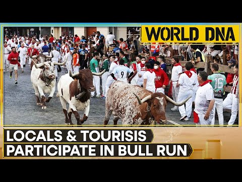 Spain: Six Bulls Run Through Pamplona's Streets | Thrill, Fun And Adventure At San Fermin Festival