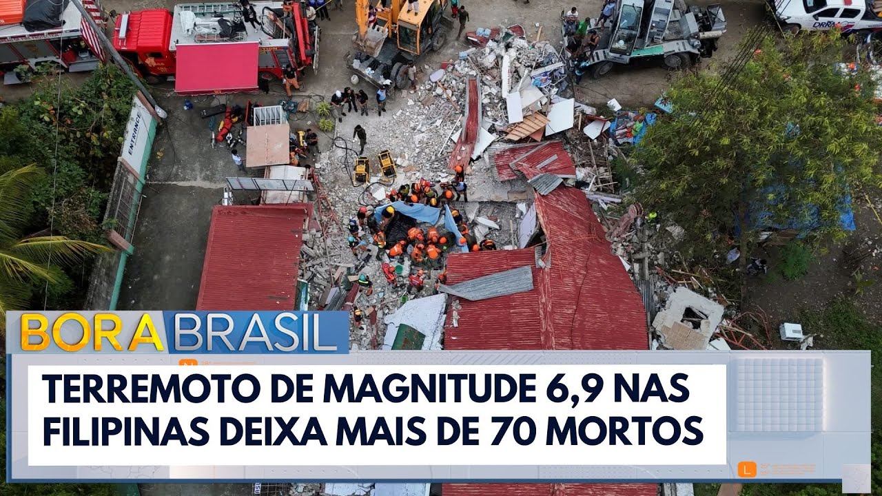 Terremoto de magnitude 69 nas Filipinas deixa mais de 70 mortos
