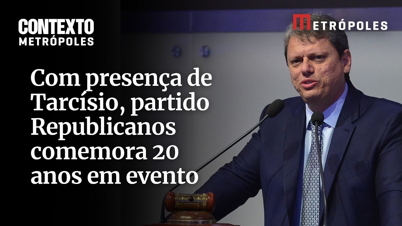 Com presença de Tarcísio partido Republicanos comemora 20 anos em evento