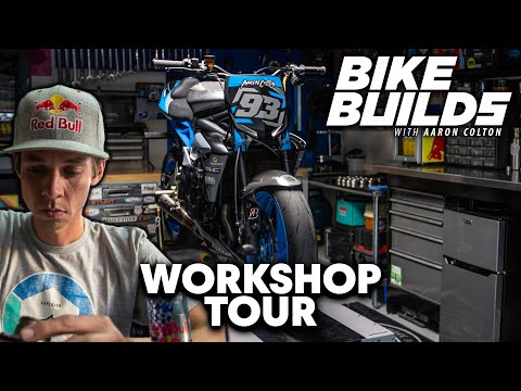 Touring the Garage 93 Workshop - Bike Builds with Aaron Colton