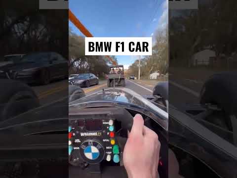 Driving a BMW F1 car on the street!