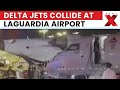 Delta Jets Collide at LaGuardia Airport; Wing Detaches, FAA Investigates Incident | NewsX