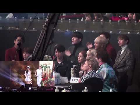 Taemin reaction to naeun dance remember ; 泰民娜恩眼神接觸的𣊬間