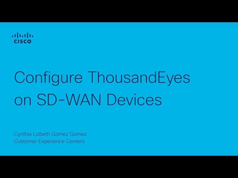 SD-WAN - Configure ThousandEyes on SD-WAN Devices