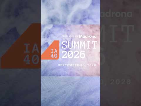 IA40 Summit in #Seattle - The Premier #AI event. #entrepreneur #technology #tech #investing #vc
