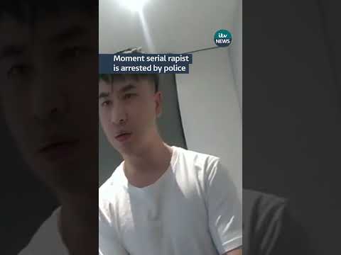 Moment serial rapist is arrested by police | ITV News