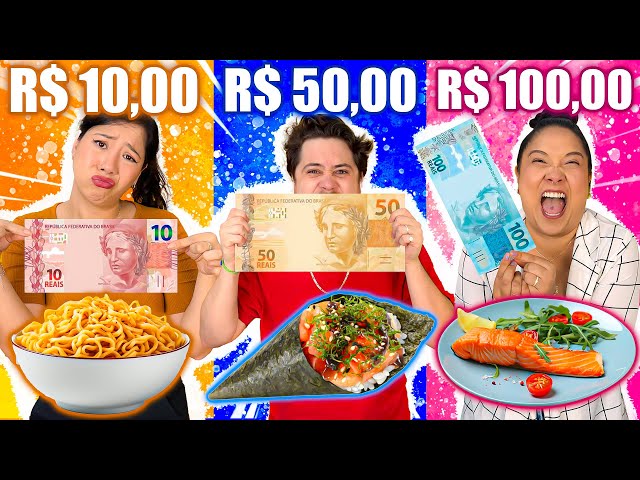 COMIDA DE R$ 10,00, R$ 50,00 e R$ 100,00 reais | Blog das irmãs