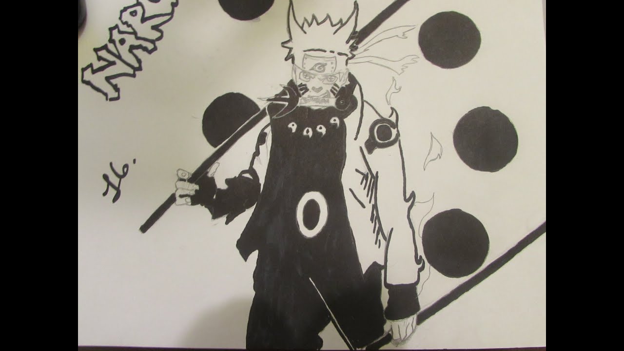 drawing naruto six paths sage mode