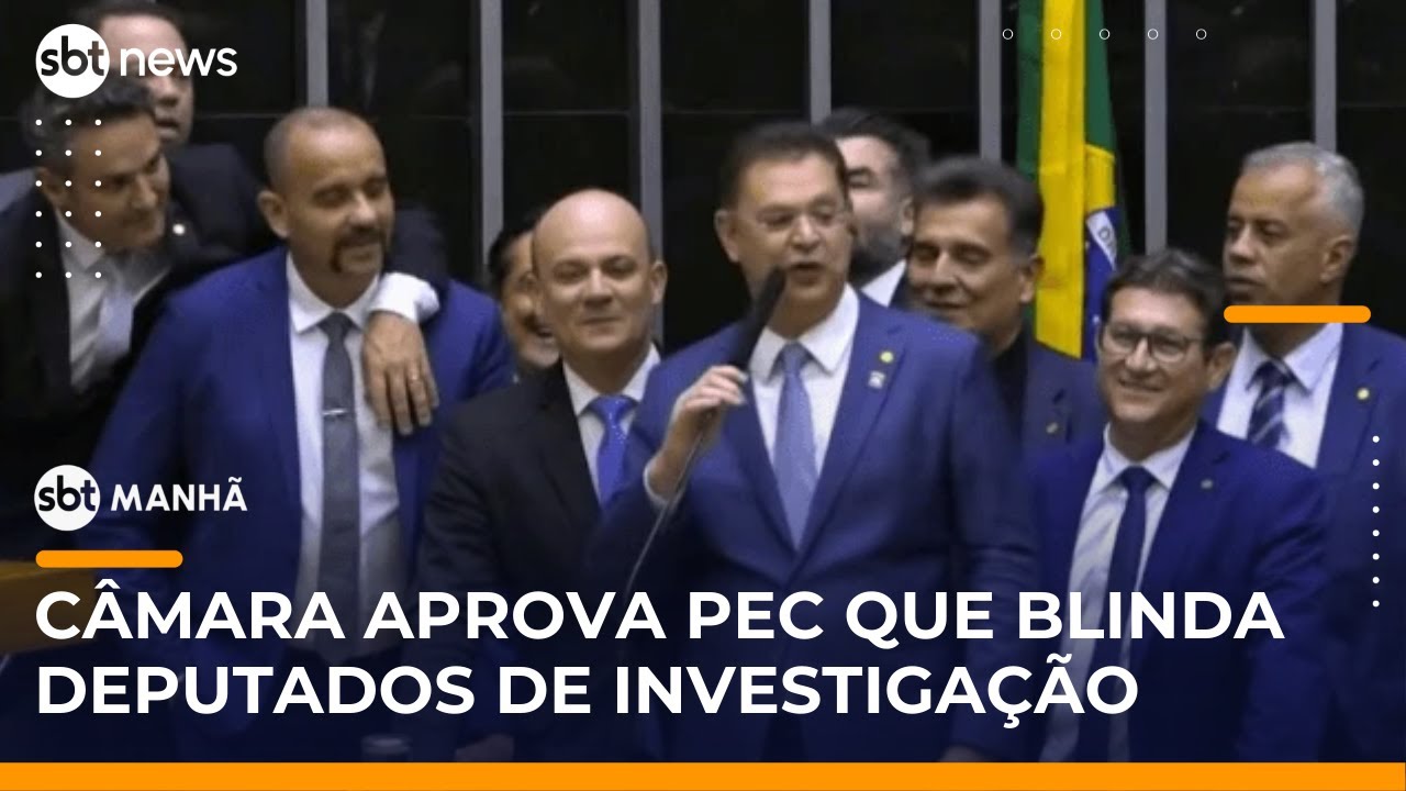 SBT Notícias: “PEC da Blindagem” é aprovada por deputados e vai ao Senado