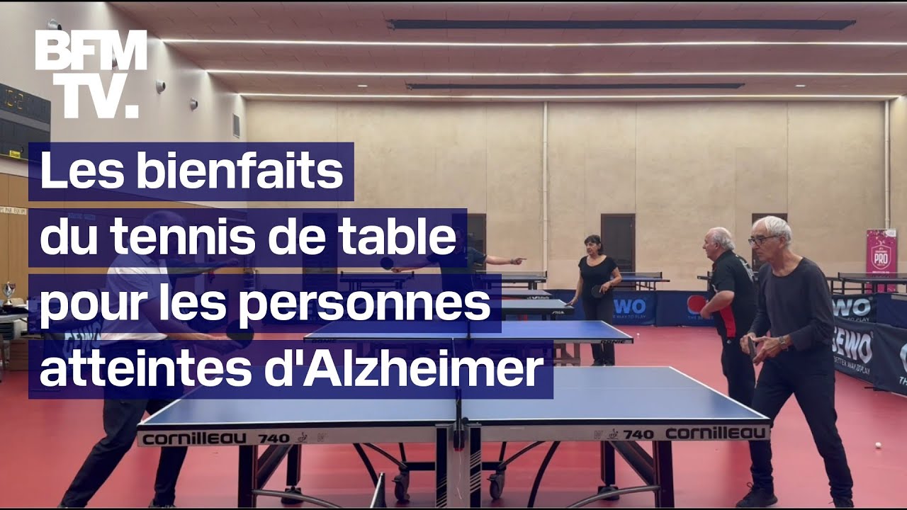 Des cours de ping-pong proposés à des personnes atteintes d'Alzheimer