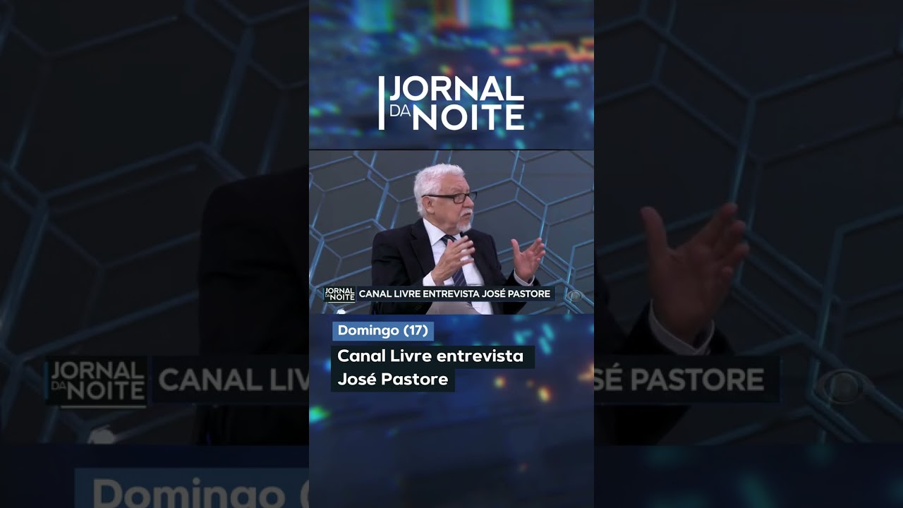Canal Livre entrevista José Pastore especialista em mercado de trabalho