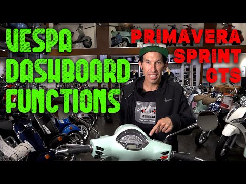 Everything You Need to Know About a Vespa Dashboard - Primavera, Sprint, GTS (2015-2022)