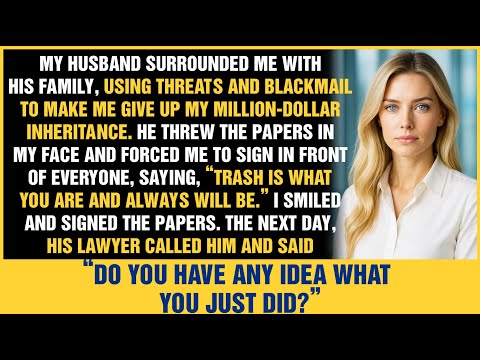 My Husband Forced Me to Give Up My Million-Dollar Inheritance Until Lawyer Stepped In