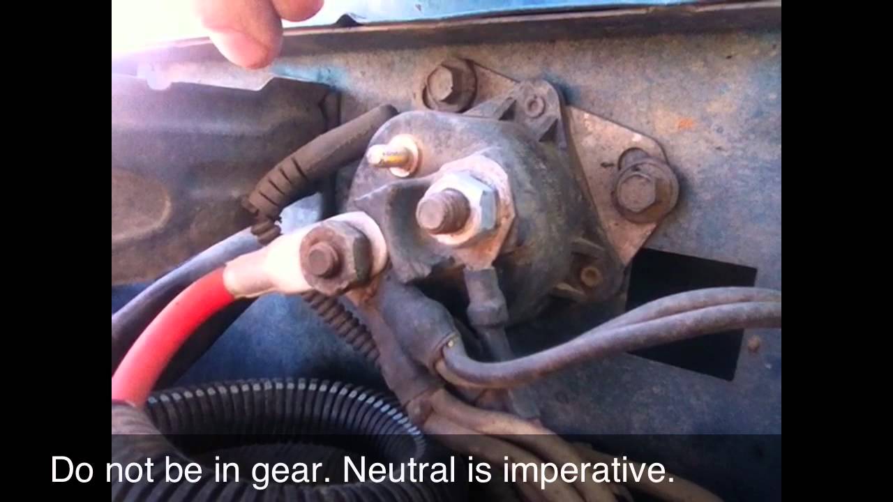 F350 bypass start solenoid youtube