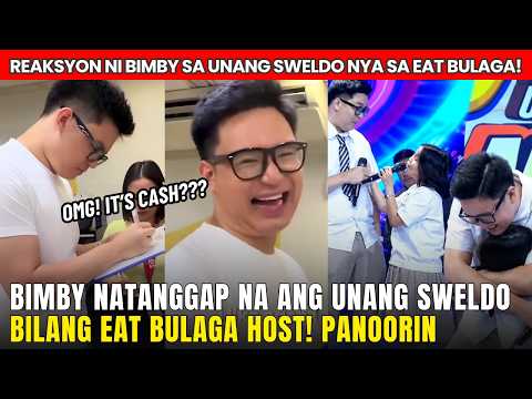 REAKSYON ni Bimby ng MATANGGAP ang UNANG SWELDO sa EAT BULAGA bilang Co-host!!