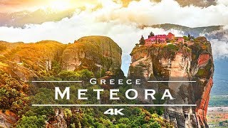 Meteora Monasteries by drone 4K