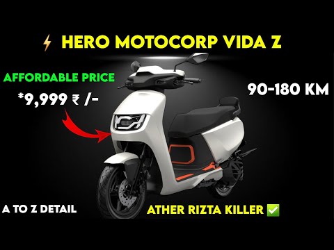 ⚡NEW Hero Motocorp VIDA Z Electric Scooter | Under 1 lakh ₹ | Price and launch | ride with mayur