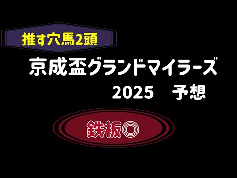 【地方競馬予想】　船橋重賞　京成盃グランドマイラーズ　予想　2025