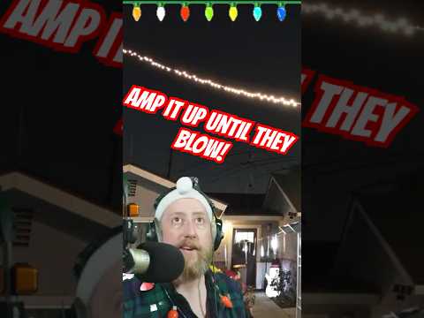 Making Antenna From Christmas Lights #hamradio #diy