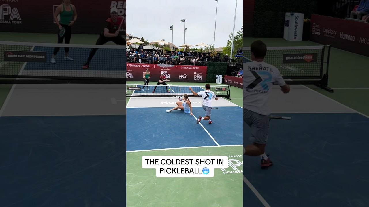 The coldest shot in pickleball 🧊