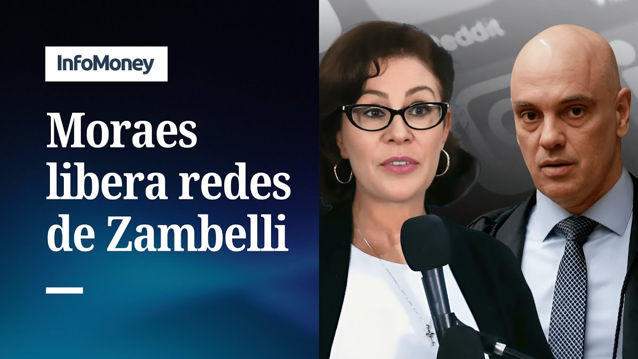 Moraes autoriza desbloqueio das redes sociais de Carla Zambelli | InfoMoney News