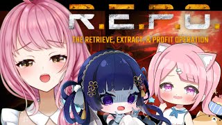 【 R.E.P.O 】人生2回目のレポ！うーいぬこあらでやってみるよぉおおぉおおおお【 七海仁美　w/癒咲りらと 美南まよ 】#うーいぬこあ
