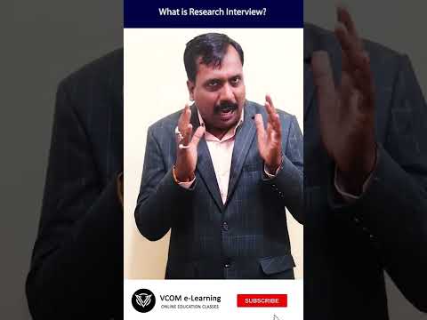 What is Research Interview? – #Shortvideo – #businesscommunication – #BishalSingh -Video@113