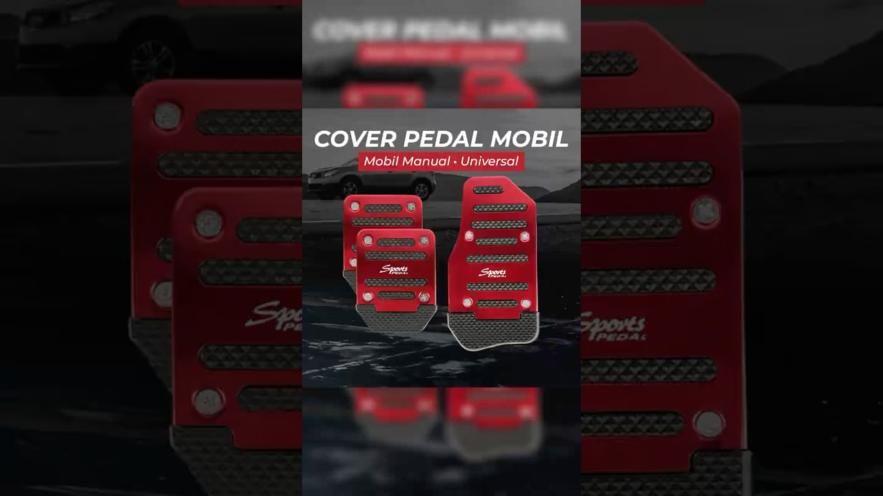 Pratinjau video produk OTOHEROES Cover Pedal Mobil Manual Aluminium Gas Rem Kopling Universal - XB-373