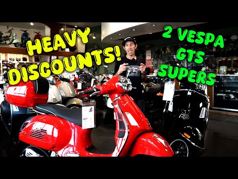 Two Accessorized 2023 GTS 300 Supers Discounted at Vespa Motorsport