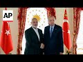 Turkish President Erdogan meets Hamas political leader Haniyeh in Istanbul