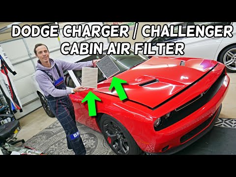 DODGE CHALLENGER CHARGER CABIN AIR FILTER REPLACEMENT LOCATION 2014 2015 2016 2017 2018 2019 2020 20