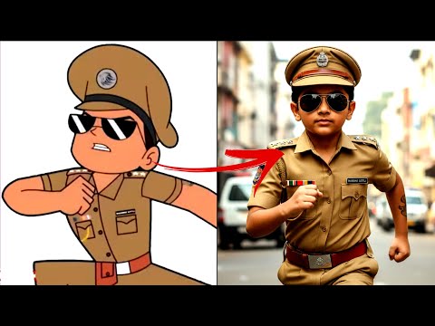 Little Singham Characters In Real Life 🧬 | FunToon