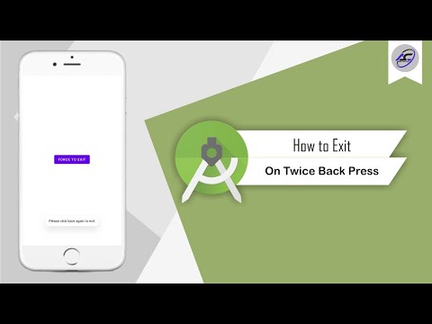 How to Exit On Twice Back Press in Android Studio | BackPress | Android Coding