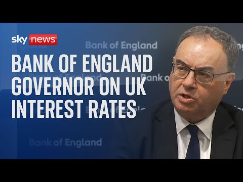 Watch: Governor of Bank of England holds news conference after interest rate announcement