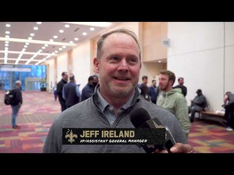 Saints VP/Asst. GM Jeff Ireland Interview | 2022 NFL Scouting Combine video clip