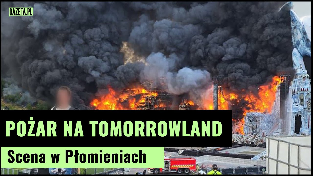 Pożar na Tomorrowland! Spłonęła główna scena festiwalu w Belgii | Gazeta.pl
