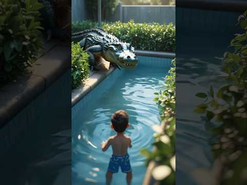 Crocodile Ne Pool Pe Kabza Kiya... Phir Sher Aaya!