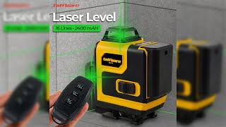 Pratinjau video produk Taffware Laser Level Green Beam 16 Lines 4D Leveling Ground and Wall - EU16