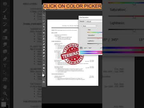 How to Remove Red color Stamp on Text in Photoshop-Short Photoshop Tutorial. #shorts #photoshop