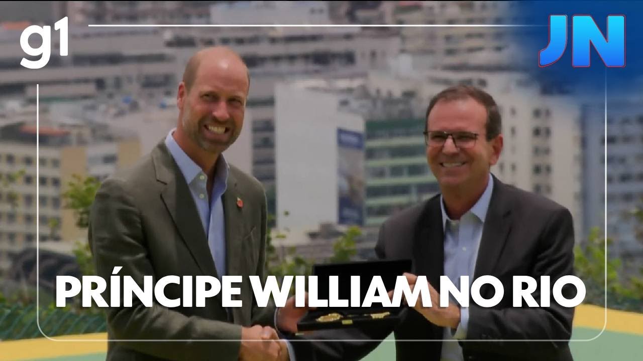 Jornal Nacional príncipe William chegou hoje ao Brasil para participar da COP 30  TV Online Jornal Nacional príncipe William chegou hoje ao Brasil para participar da COP 30