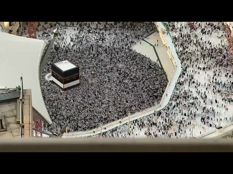 Timelapse of pilgrims circling Kaaba on the first day of Eid al-Adha | AFP