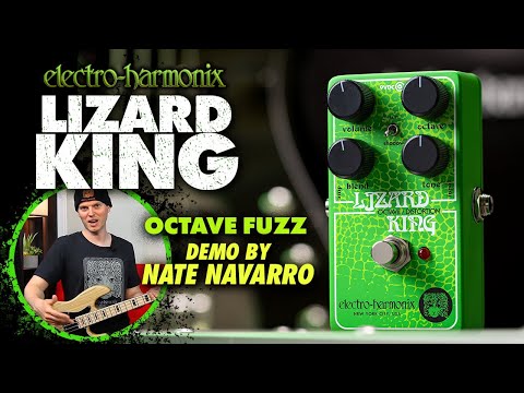 Electro-Harmonix LIZARD KING Bass Octave Fuzz Pedal (EHX Demo by NATE NAVARRO)