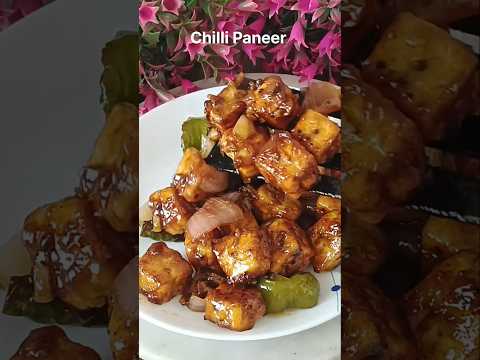 Chilli Paneer Recipe | Paneer Chilli #quickrecipe #chillipaneer #food #paneer #recipe #shorts #yum