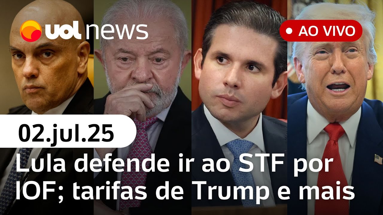 Lula rebate Motta e defende ir ao STF; tarifas de Trump prejudicam Brasil; saúde de Bolsonaro e mais