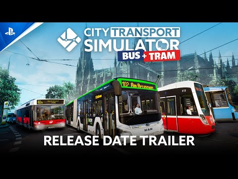 City Transport Simulator: Bus + Tram - Release Date Trailer | PS5 Games