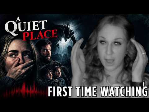 A QUIET PLACE scared the SH!T outta me  * FIRST TIME WATCHING * REACTION AND COMMENTARY