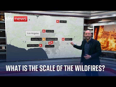 California wildfires: What is the scale of the fires?
