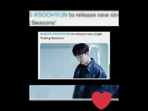 #UKISS #SOOHYUN to release new single 'Fading Seasons